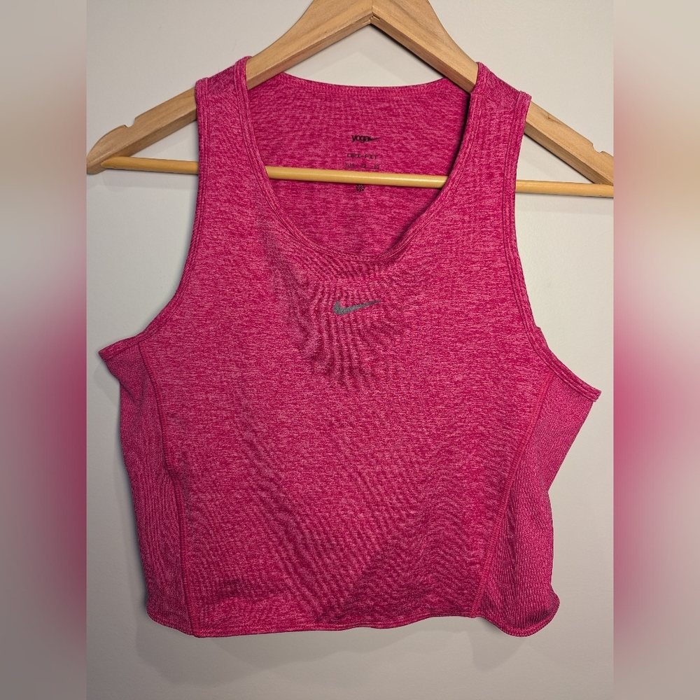 Nike Yoga Dri-Fit Kids Size XL+ Pink Tank Top